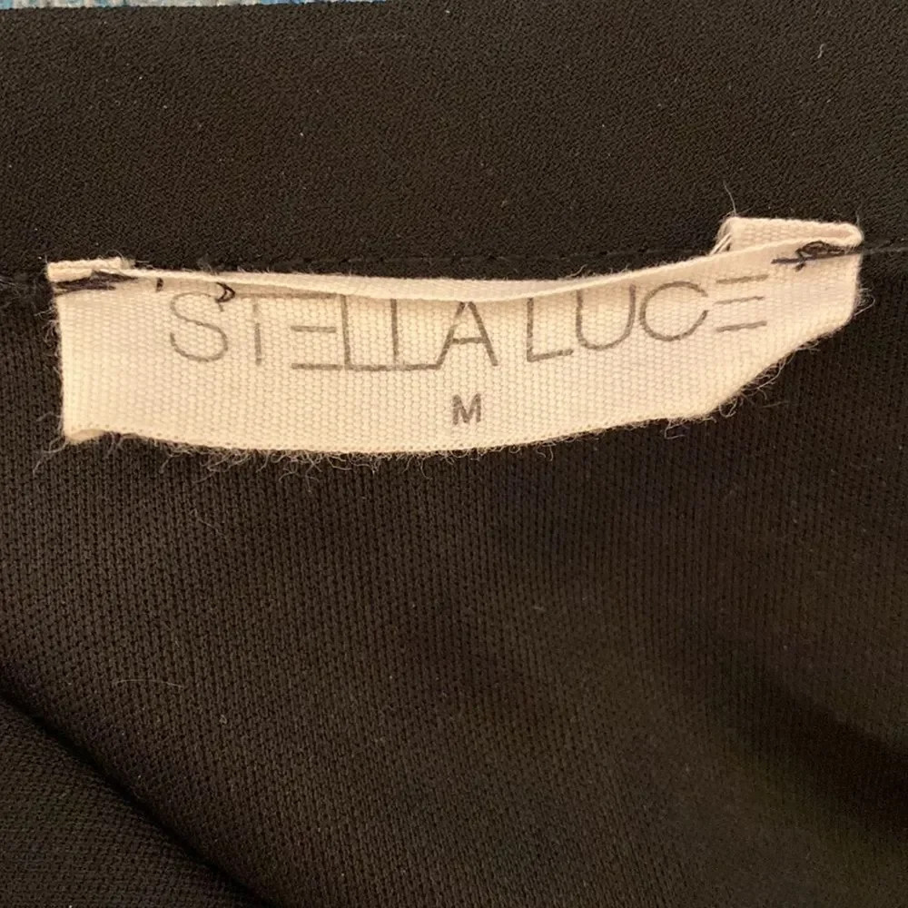 Stella Luce Black Dress Size Medium - Picture 4 of 5